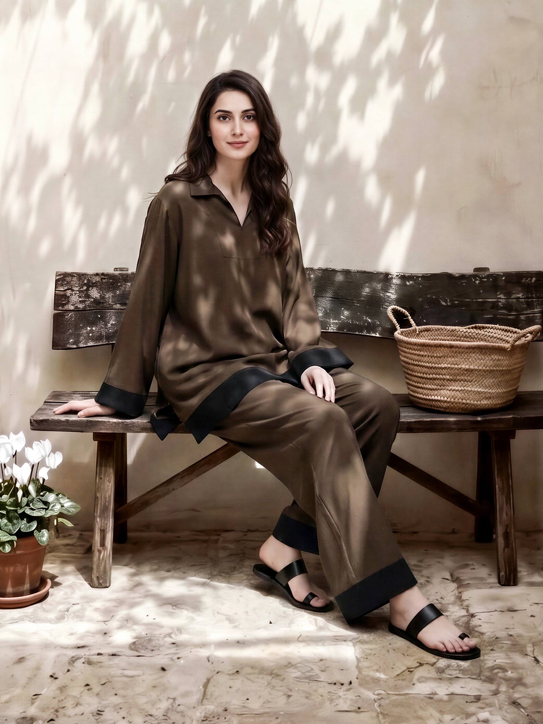 Polyester Viscose Co-ord Set