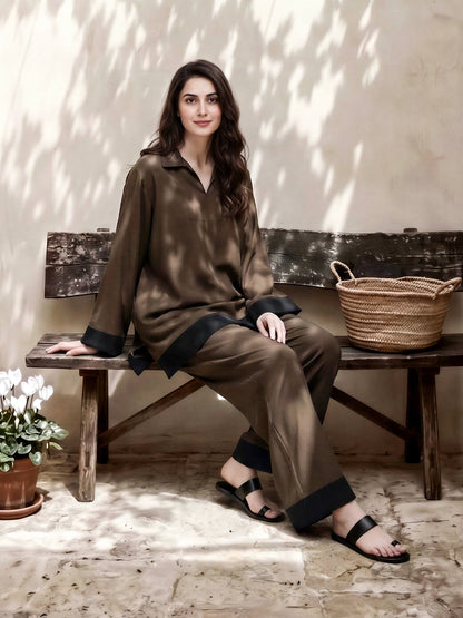 Polyester Viscose Co-ord Set
