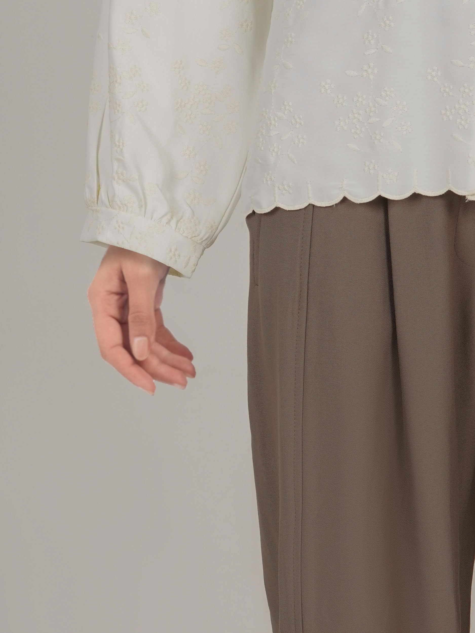 Dobby Top- Embroidered