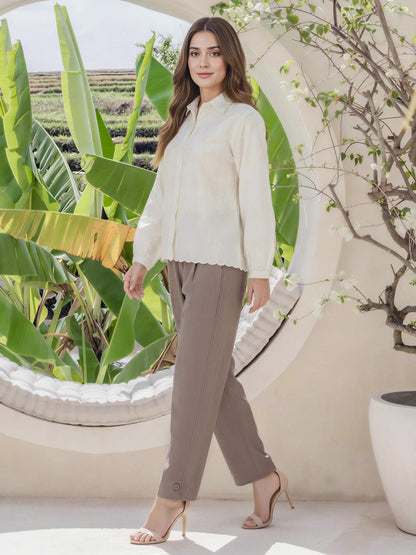 Dobby Top- Embroidered