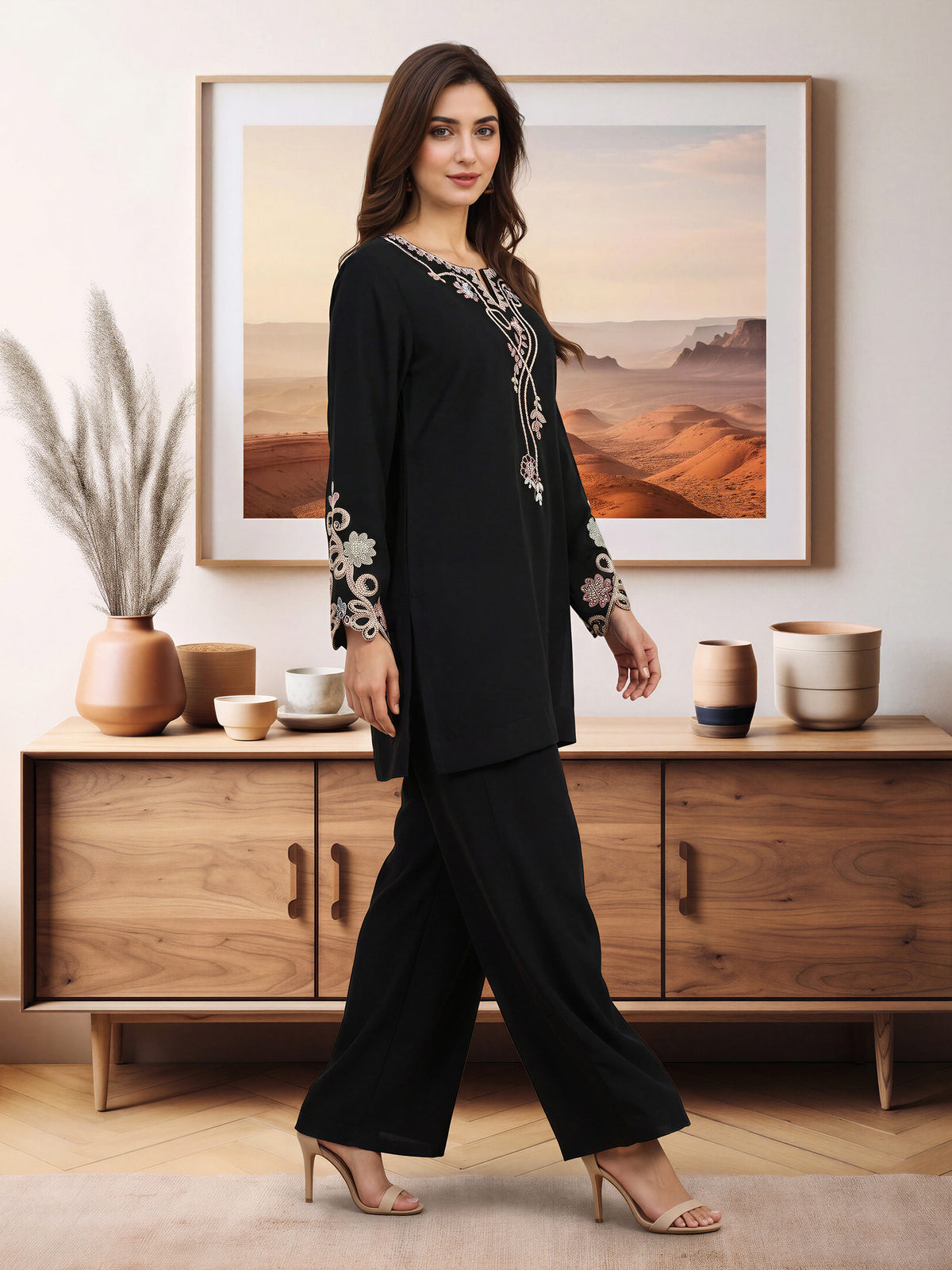 Grip Co-ord Set- Embroidered