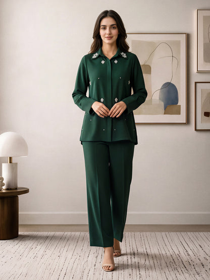 Rhinestone Collar Co-ord