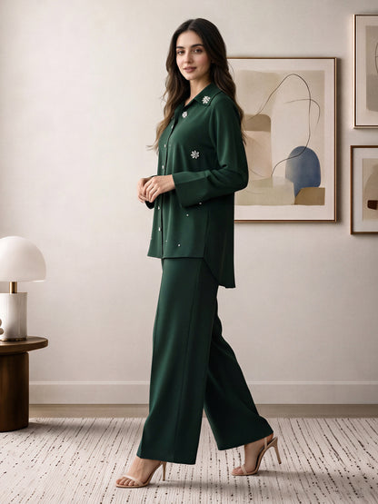 Rhinestone Collar Co-ord