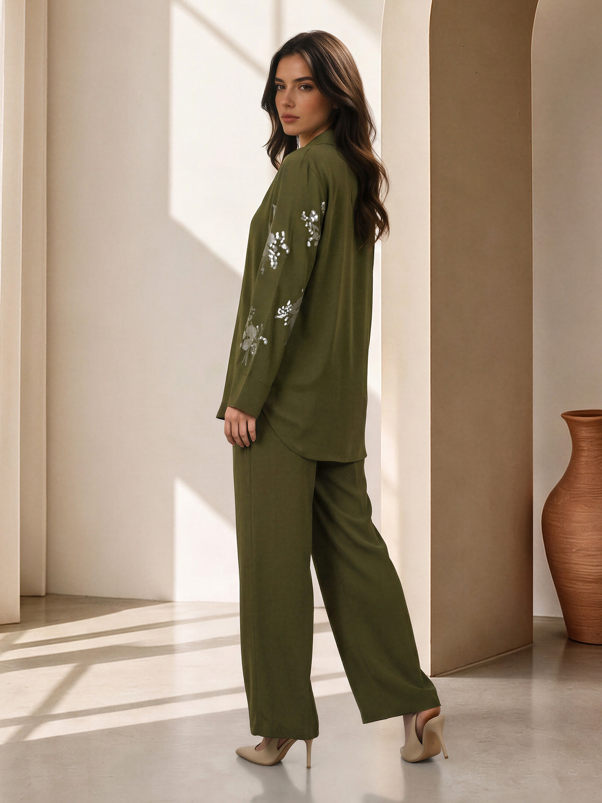 Embroidered Floral Co-ord