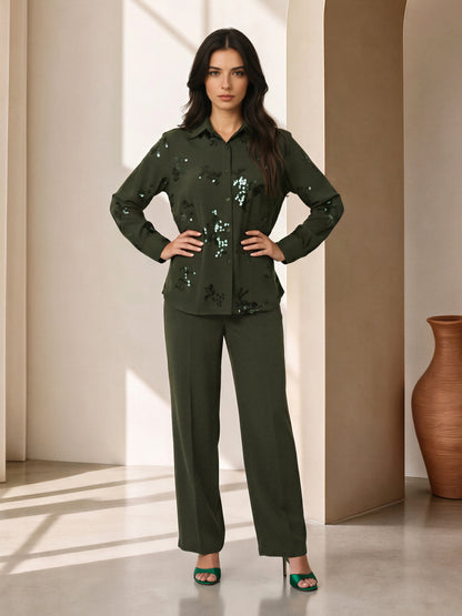 Embroidered Floral Co-ord