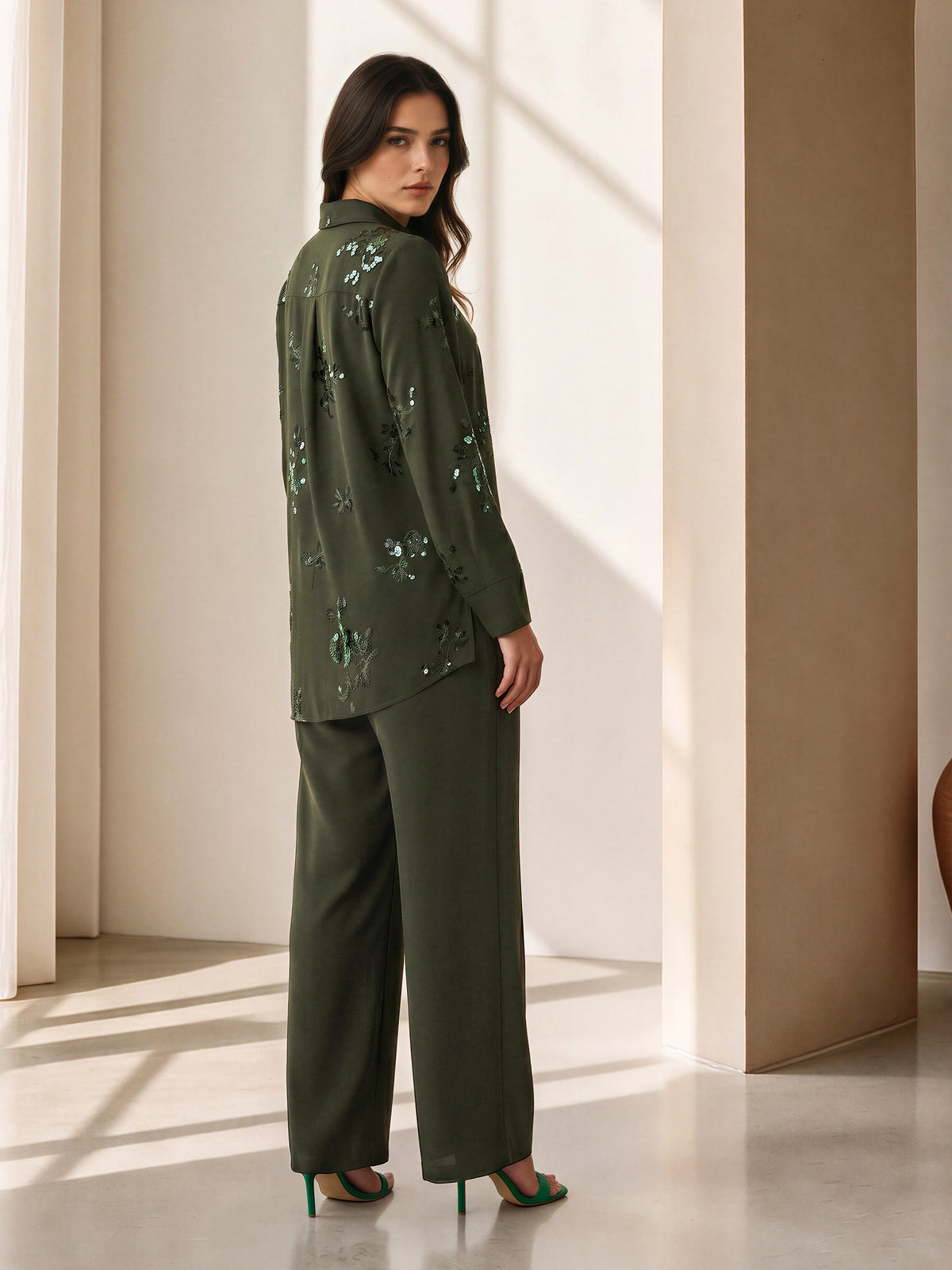 Embroidered Floral Co-ord