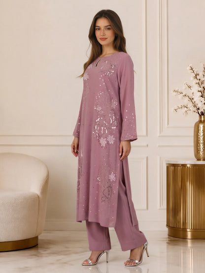 2 Piece Grip Winter Suit- Embroidered (Pret)
