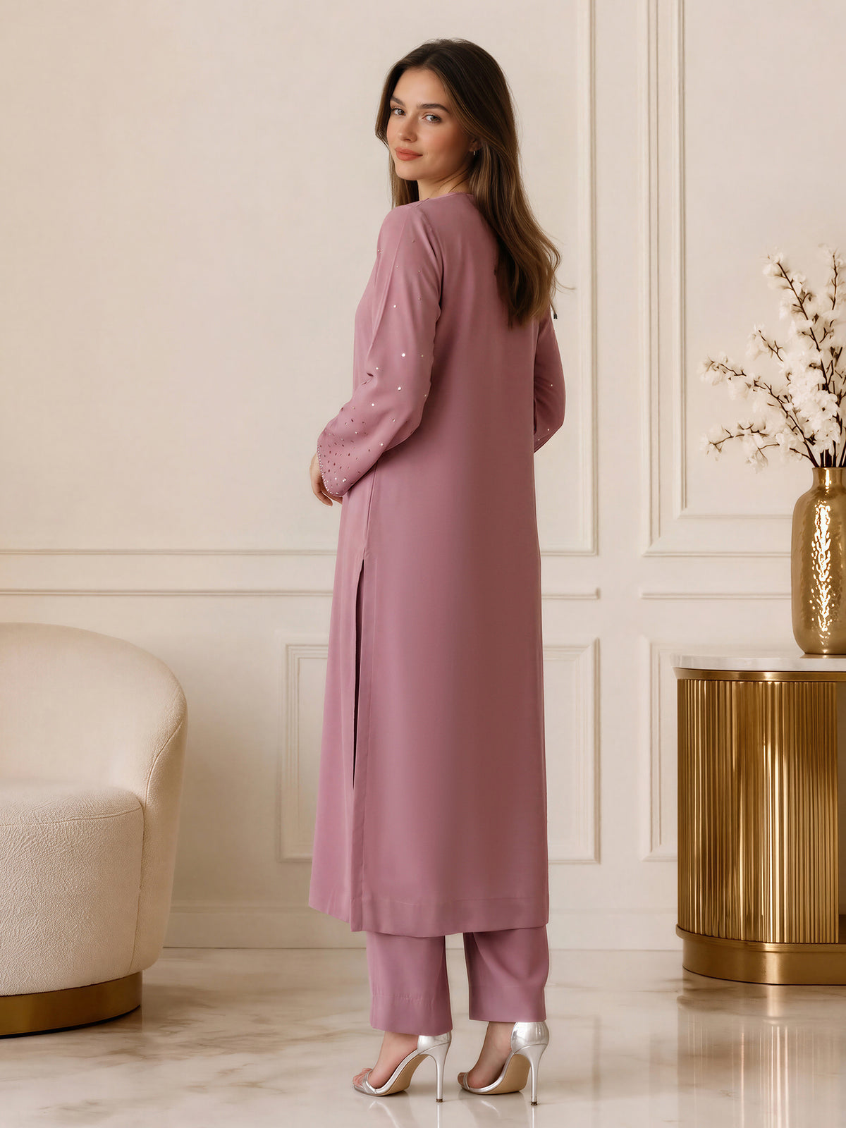 2 Piece Grip Winter Suit- Embroidered (Pret)
