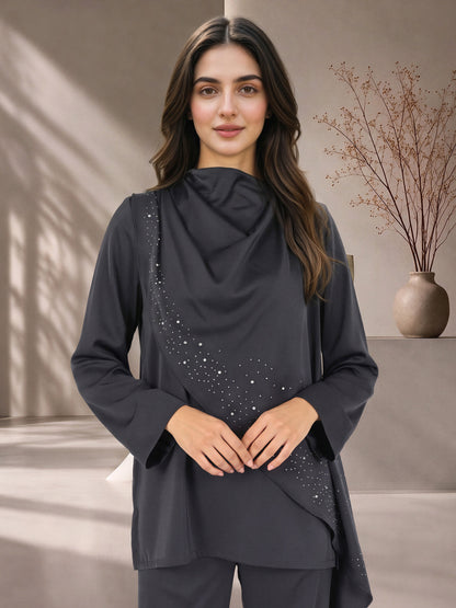 Embellished Drape Set