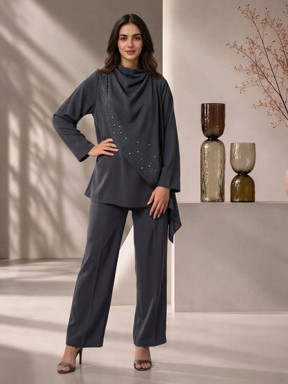 Embellished Drape Set