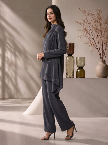 Embellished Drape Set