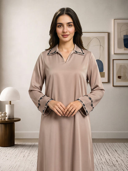 2 Piece Premium Silk Suit- Embellished (Pret)