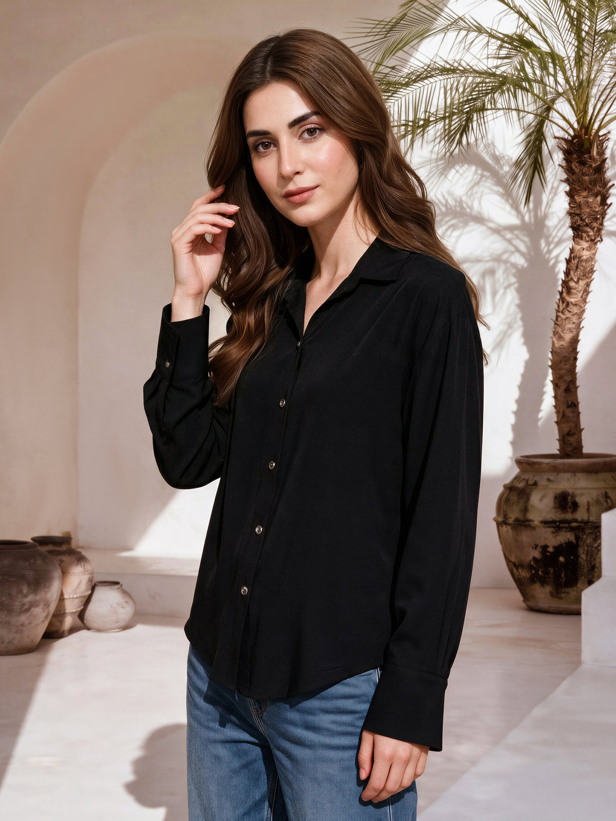 Casual Collar Top