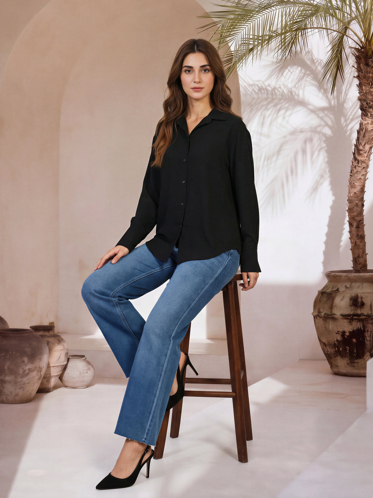 Casual Collar Top