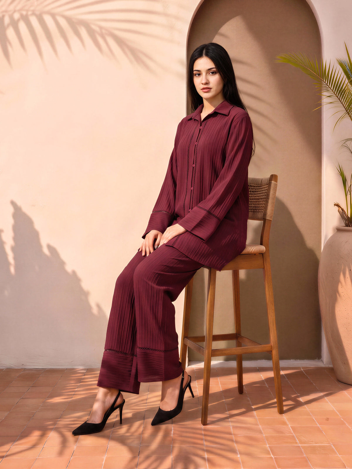 Lace Trim Co-ord Set