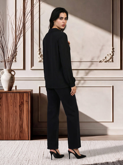 Sleek Collar Top
