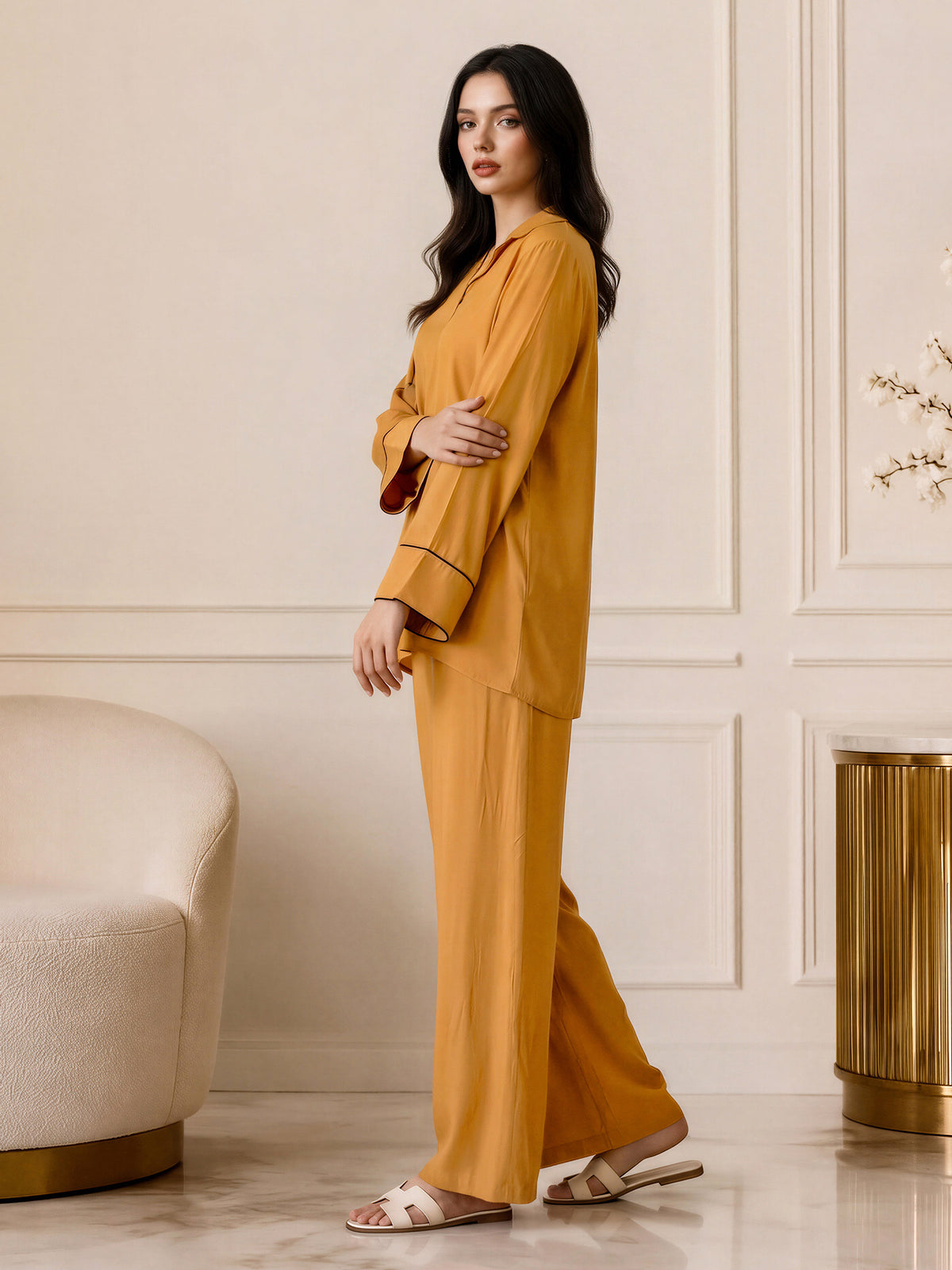 Piped Collar Co-ord