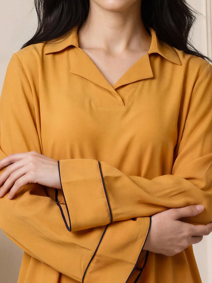 Piped Collar Co-ord