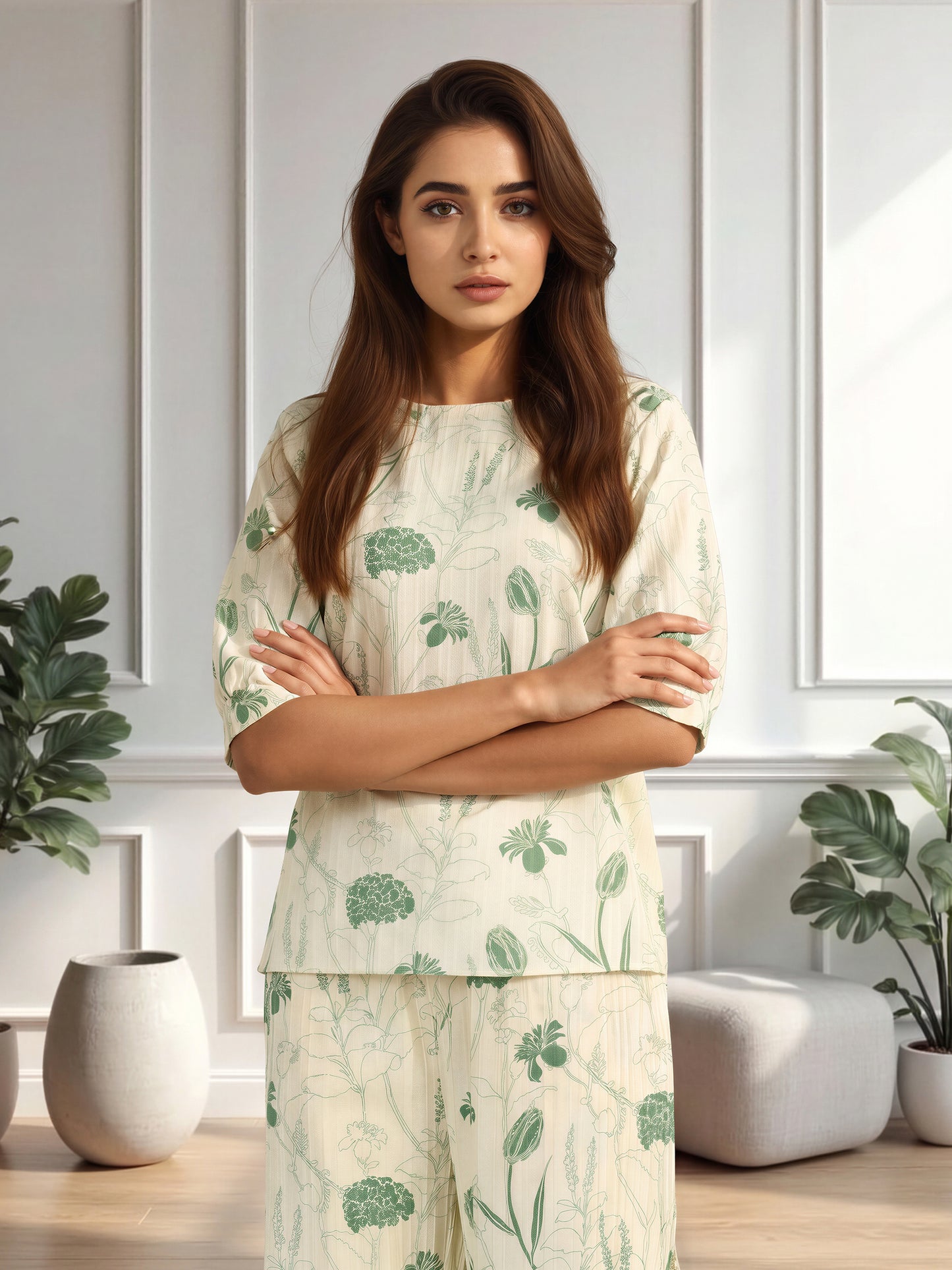 Floral Stripe Co-ord
