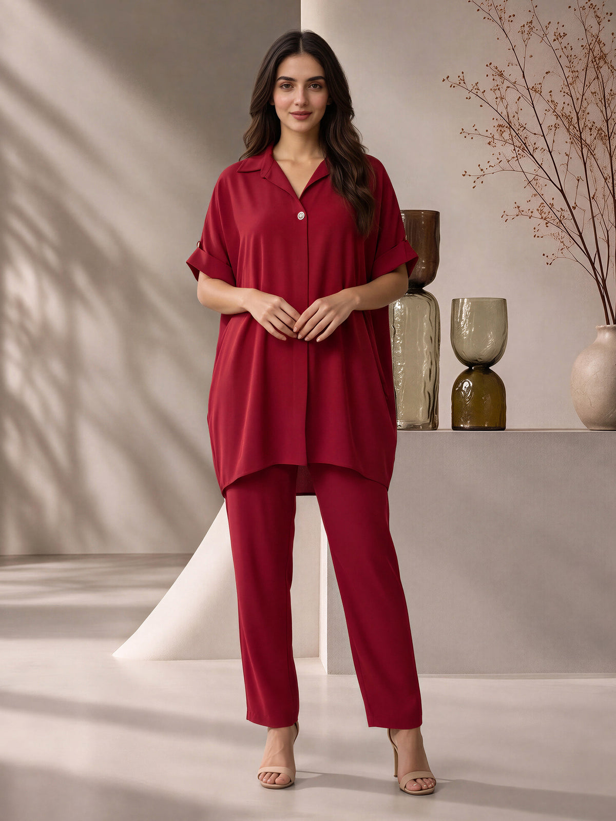 Relaxed Pleat Co-ord