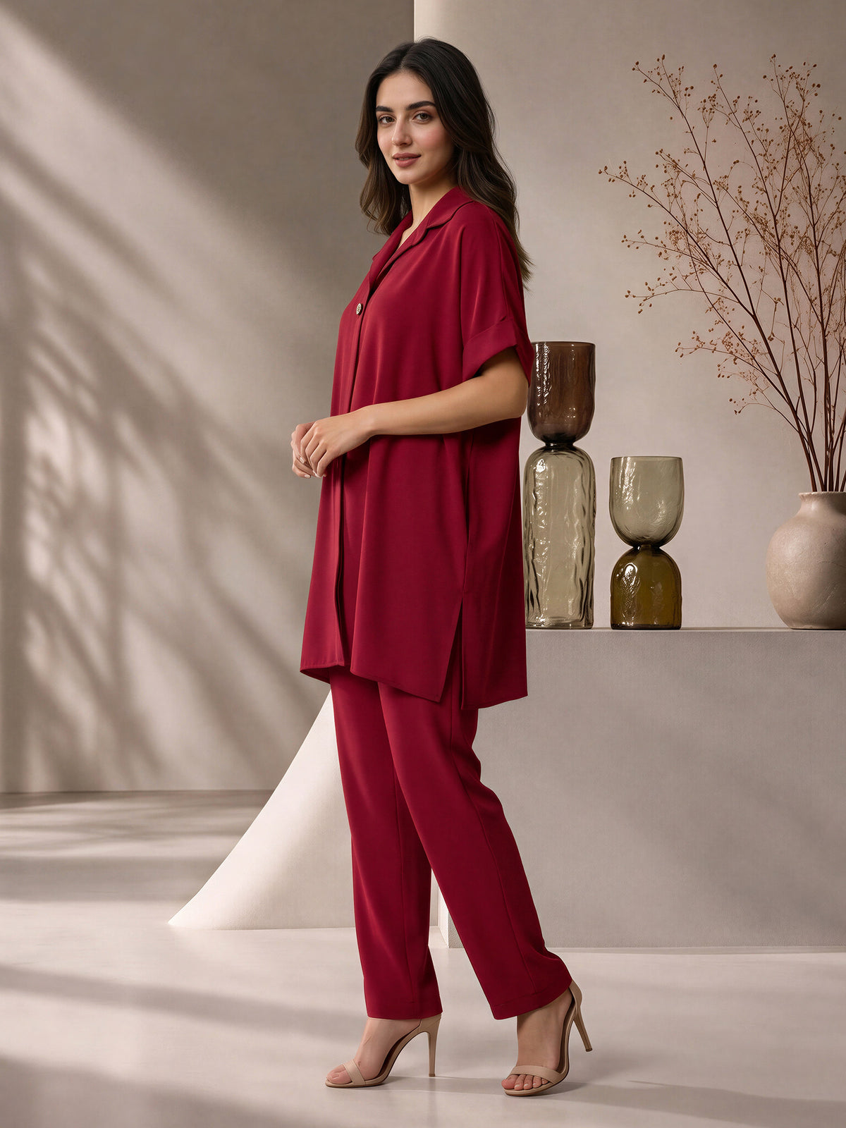 Relaxed Pleat Co-ord