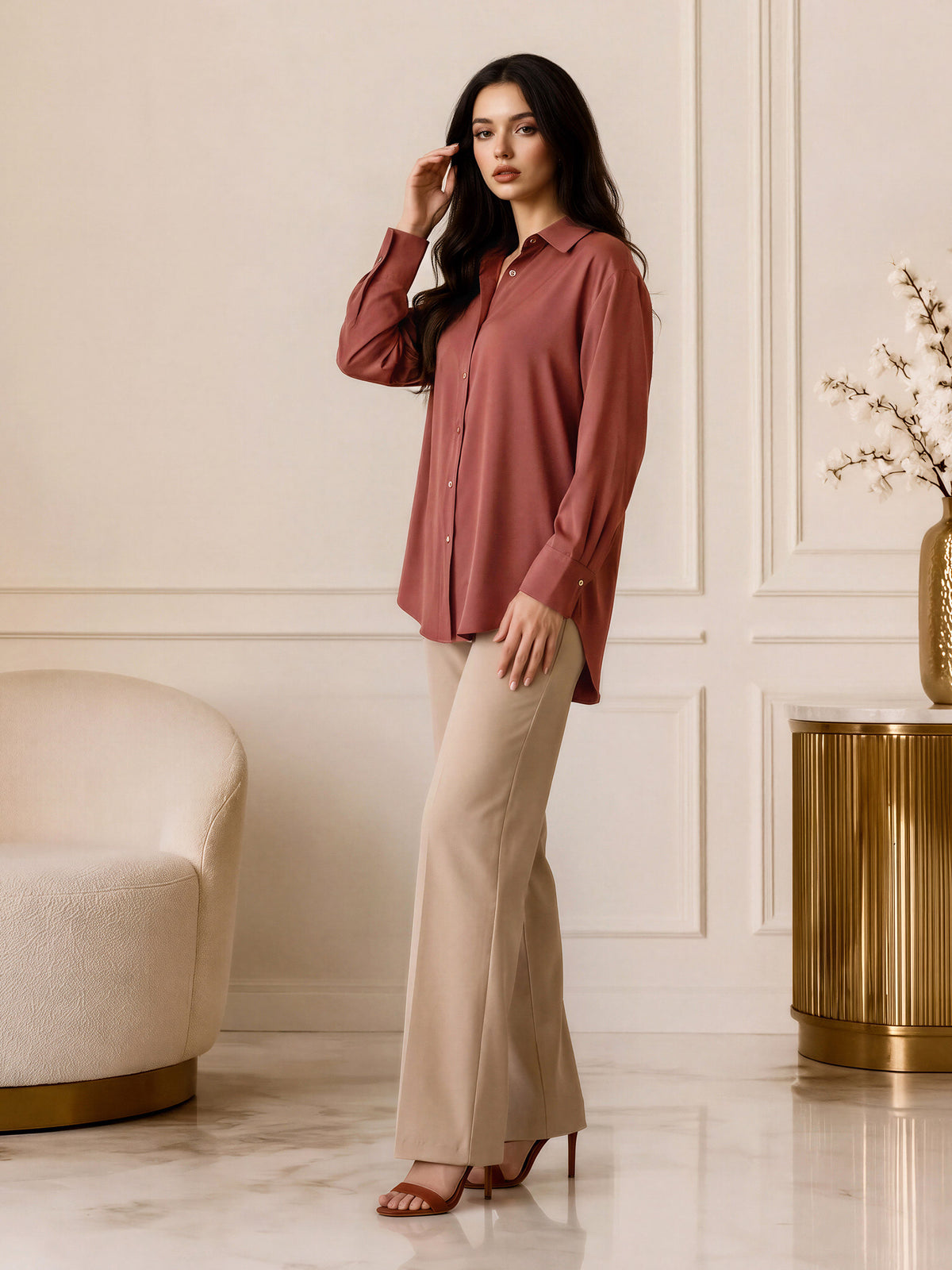 Button-down Top