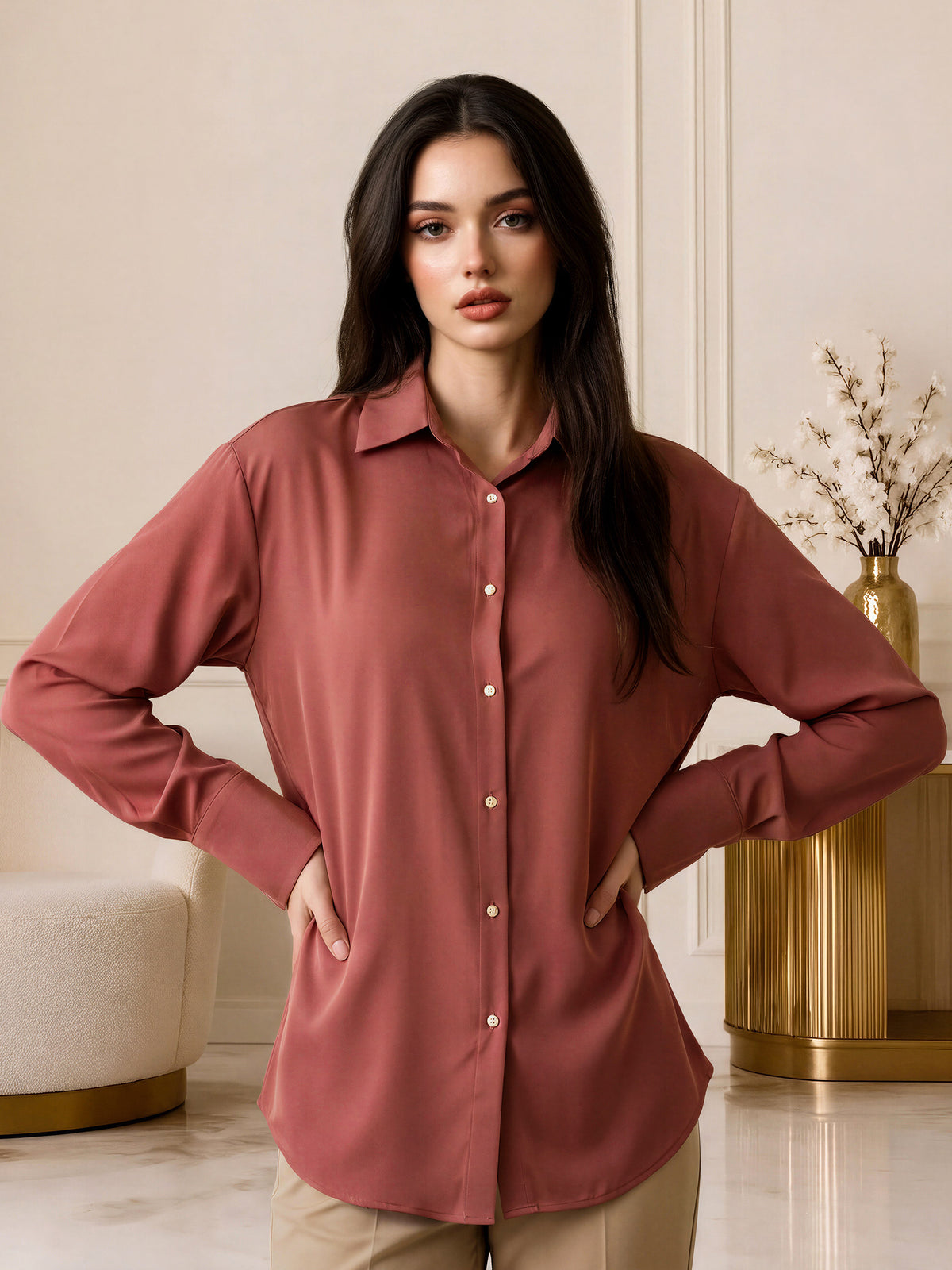 Button-down Top