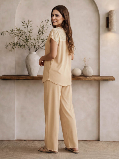Crochet Tee Co-ord Set
