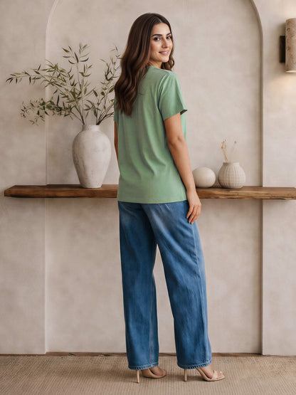 Casual Embellished Tee