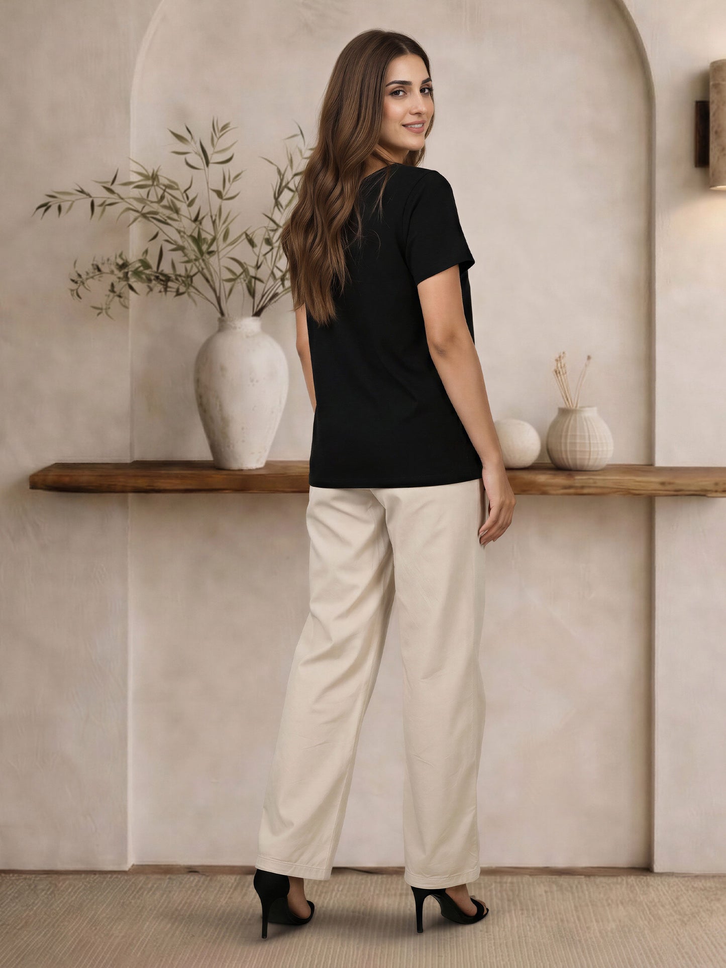Casual Embellished Tee