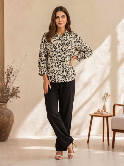 Mono Floral Top
