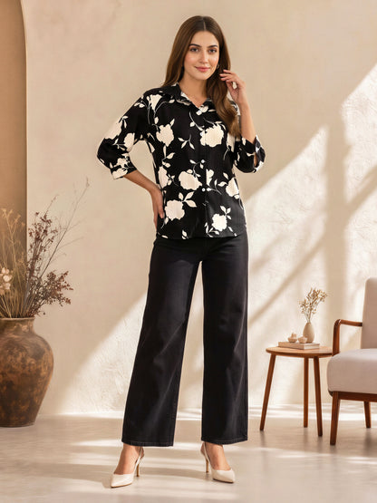 Mono Floral Top