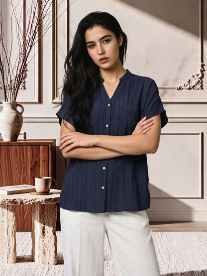 Navy Ease Top