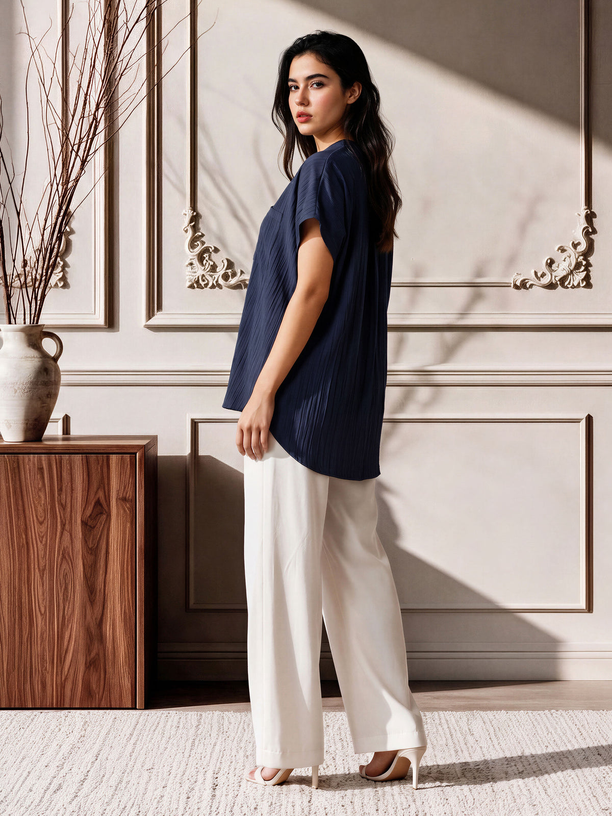 Navy Ease Top