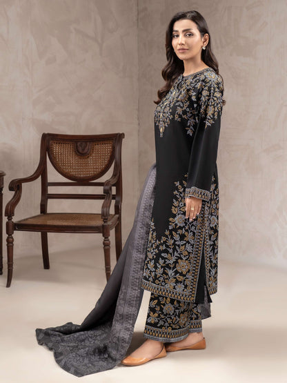 3 Piece Khaddar Suit-Paste Print (Unstitched)