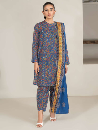 3 Piece Khaddar Suit-Printed (Unstitched)