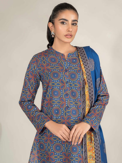 3 Piece Khaddar Suit-Printed (Unstitched)