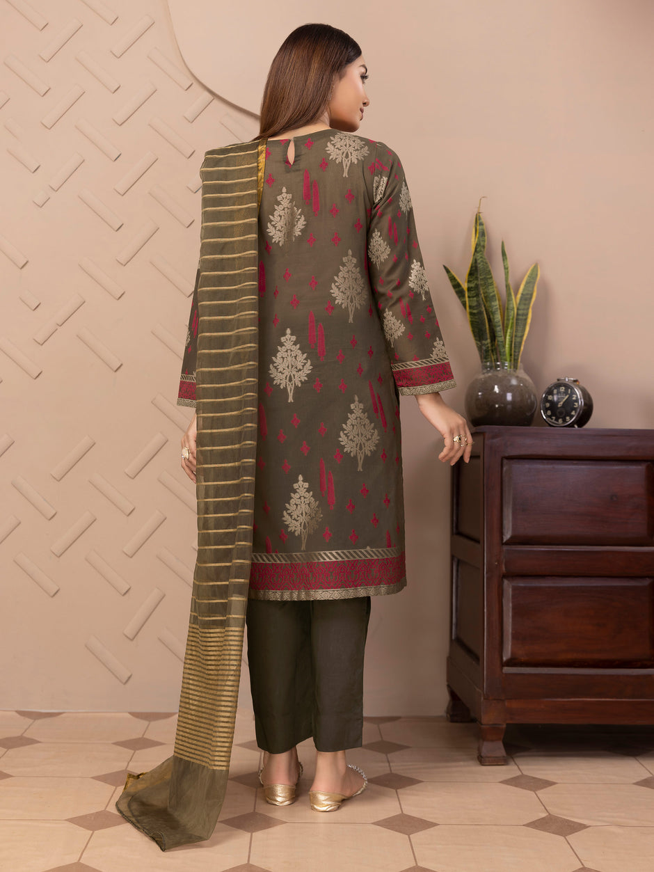 Crimson Embroidered Lawn Suits Unstitched 3 Piece CR23L 7A Cobalt Blue - Summer Collection main image 0