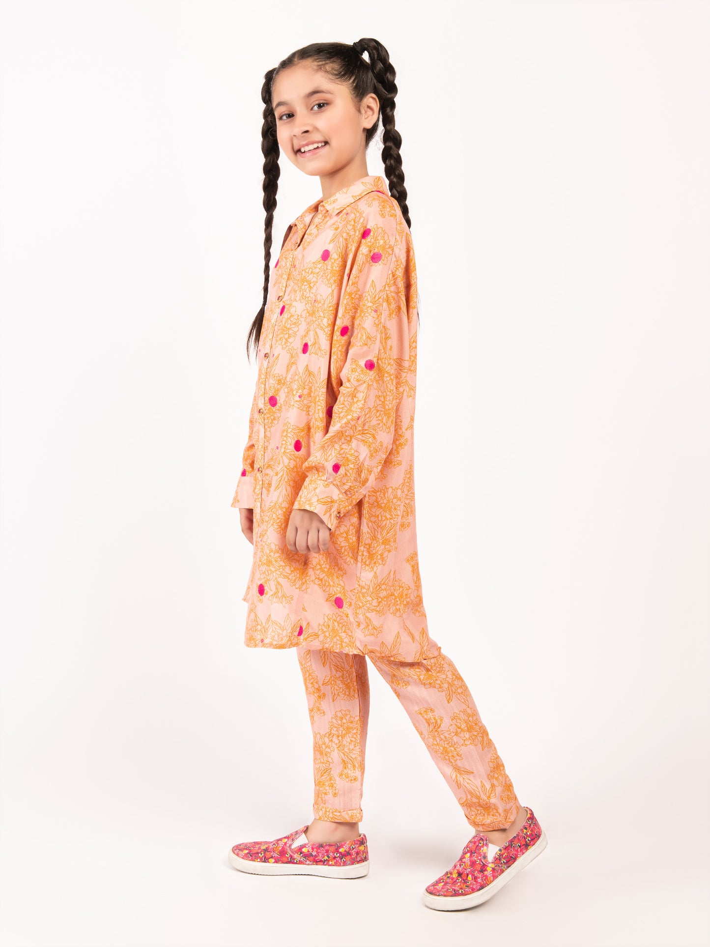 Embroidered Silk Suit