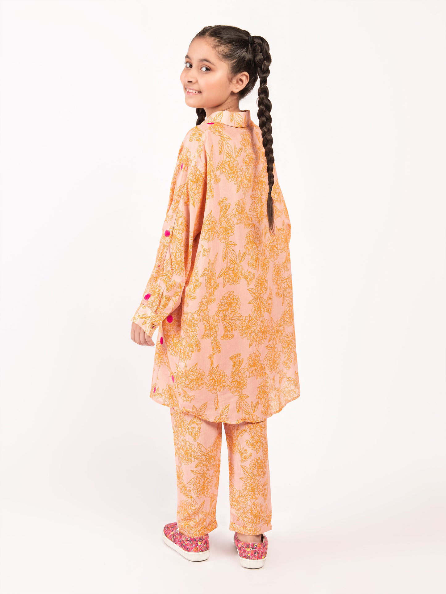 Embroidered Silk Suit
