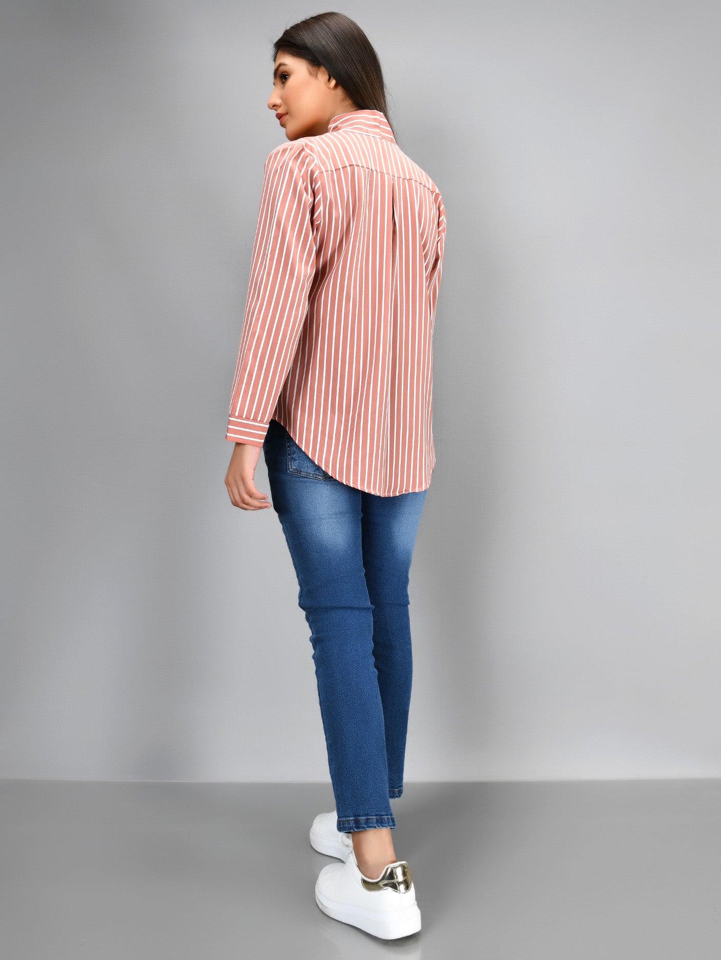 Striped Grip Shirt - Tea Pink