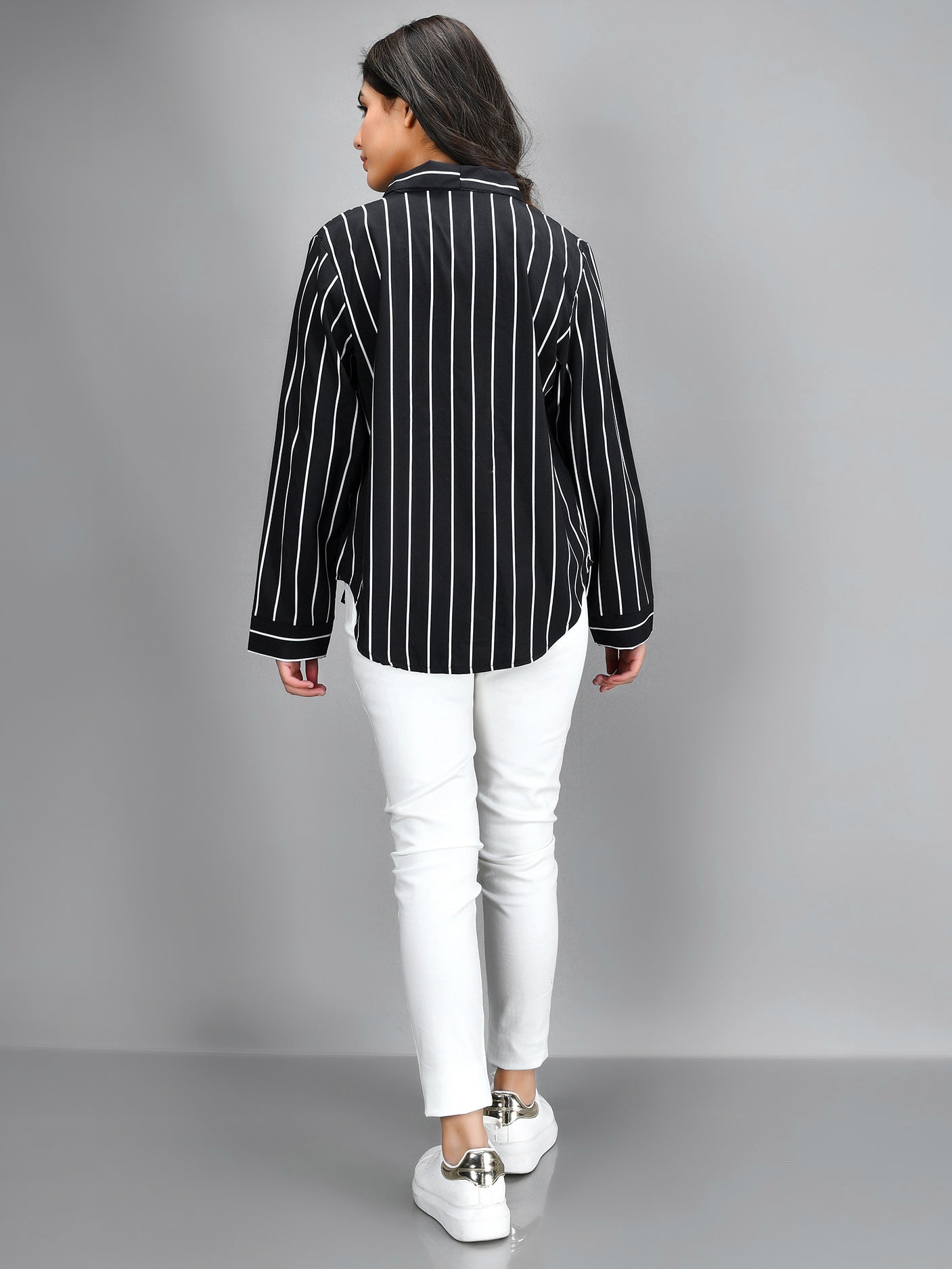 Striped Shirt - Black