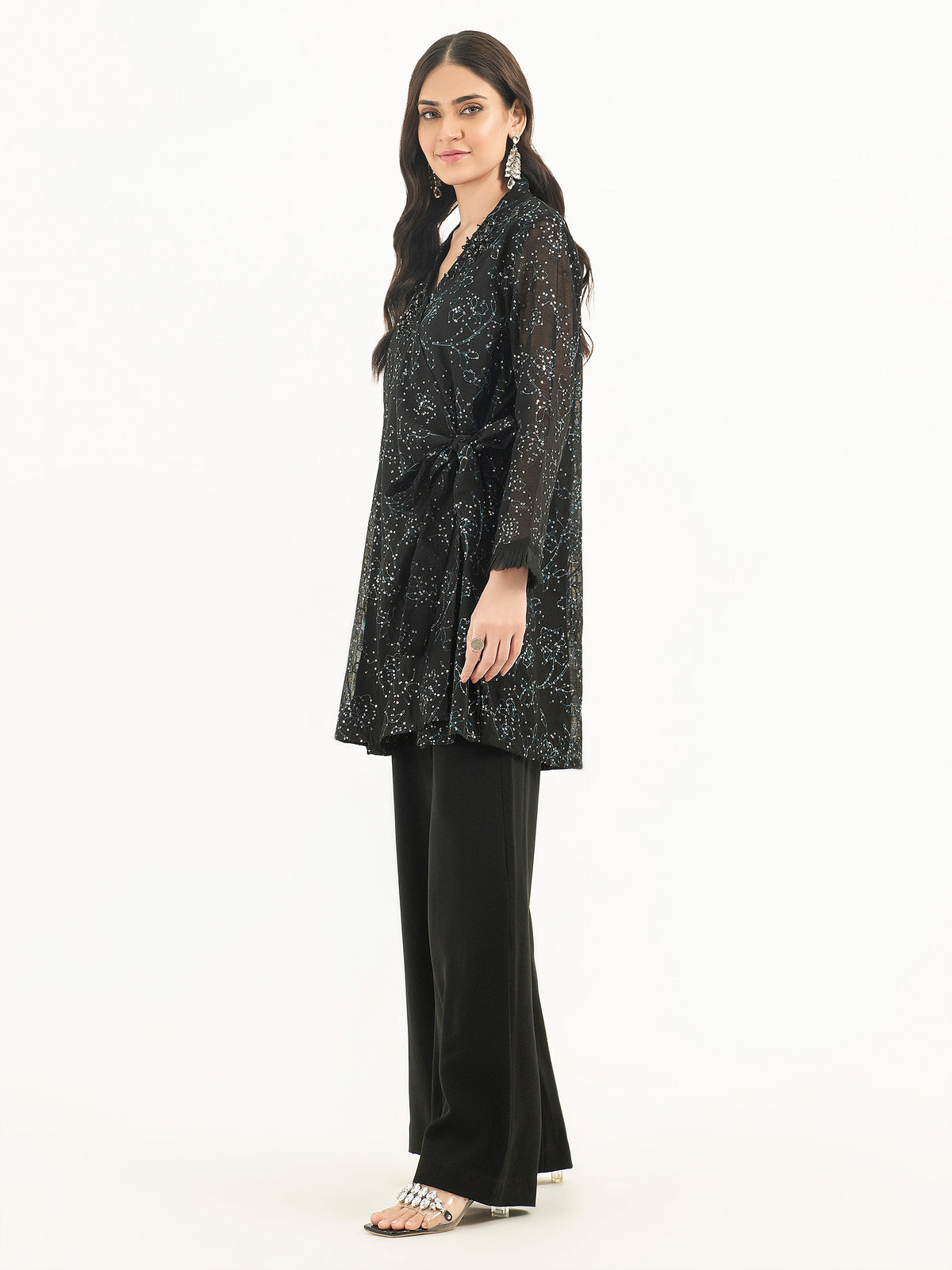 Net Shirt-Embroidered (Pret)
