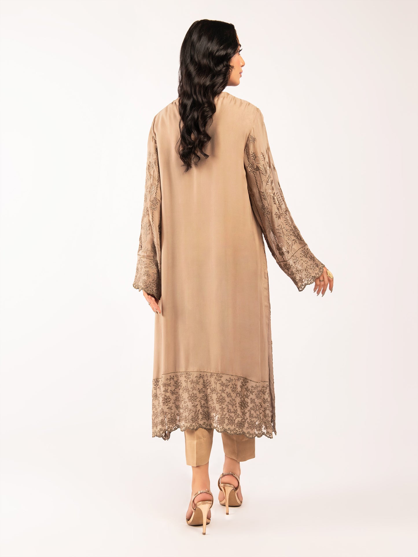 Embroidered Chiffon Suit