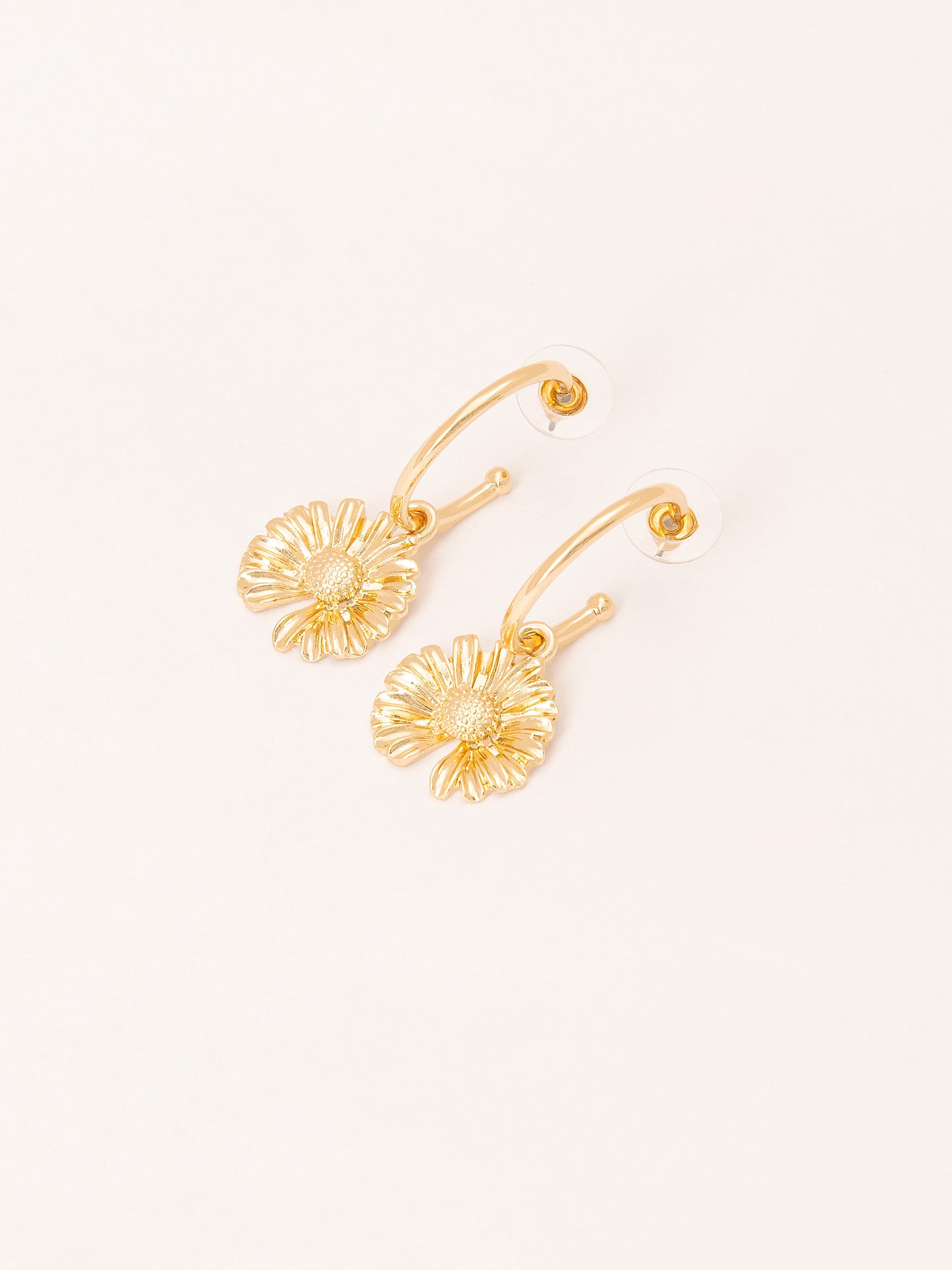 Sunflower Hoop Earrings