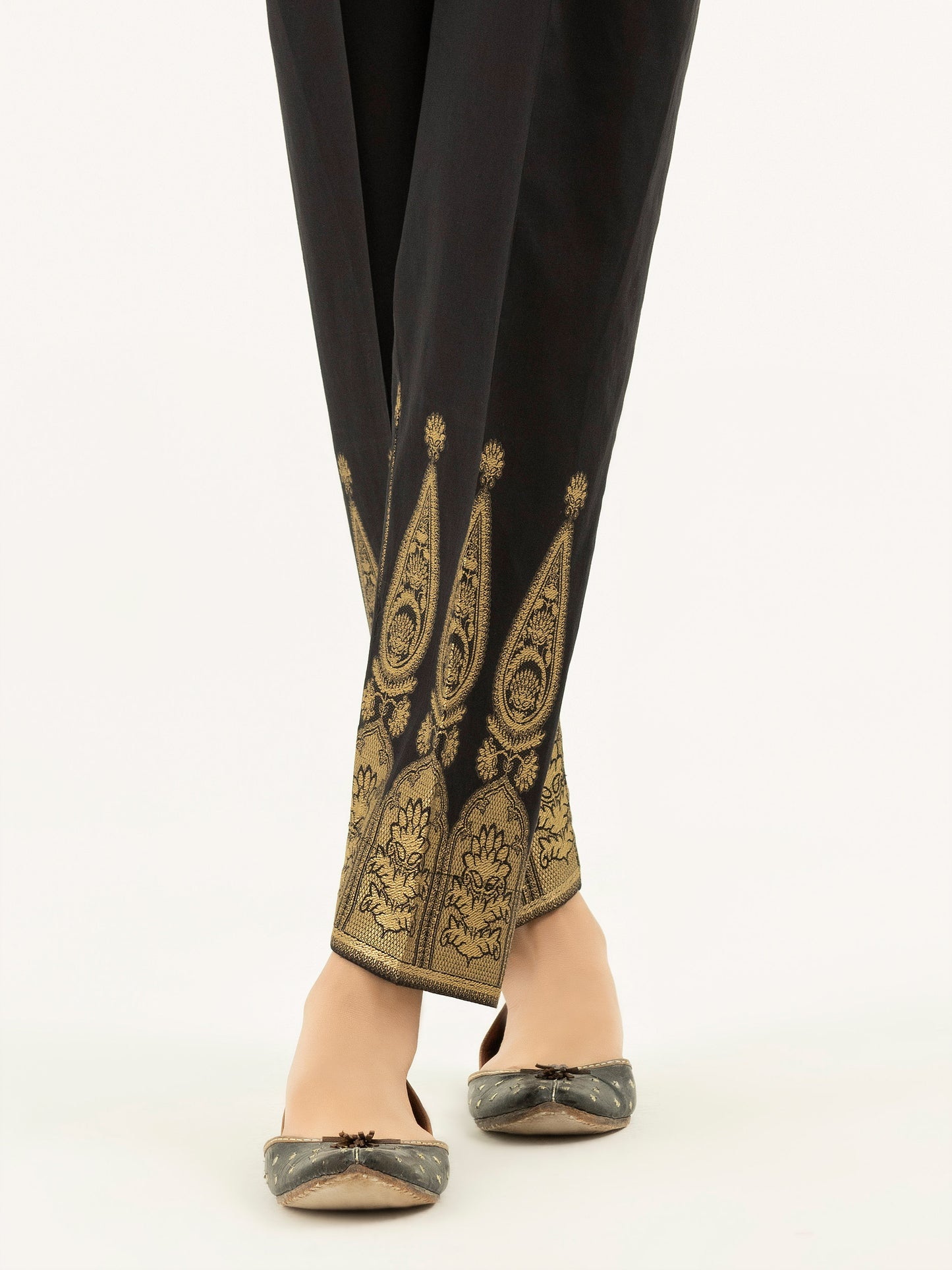 Jacquard Straight Trousers(Pret)
