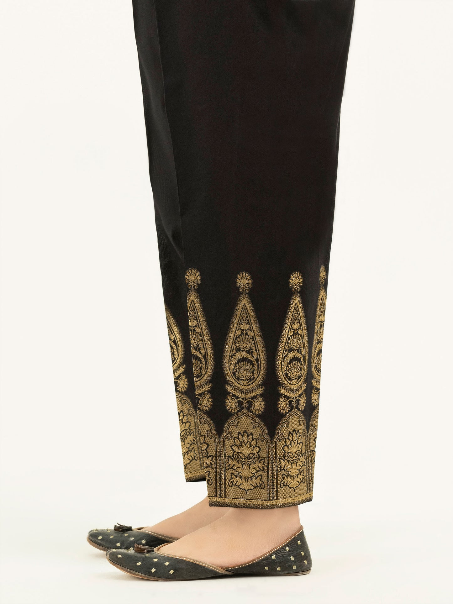 Jacquard Straight Trousers(Pret)