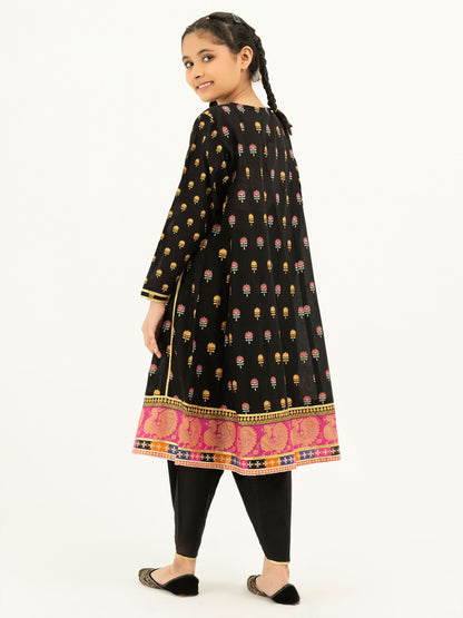 2 Piece Lawn Suit-Gold Paste Print (Pret)