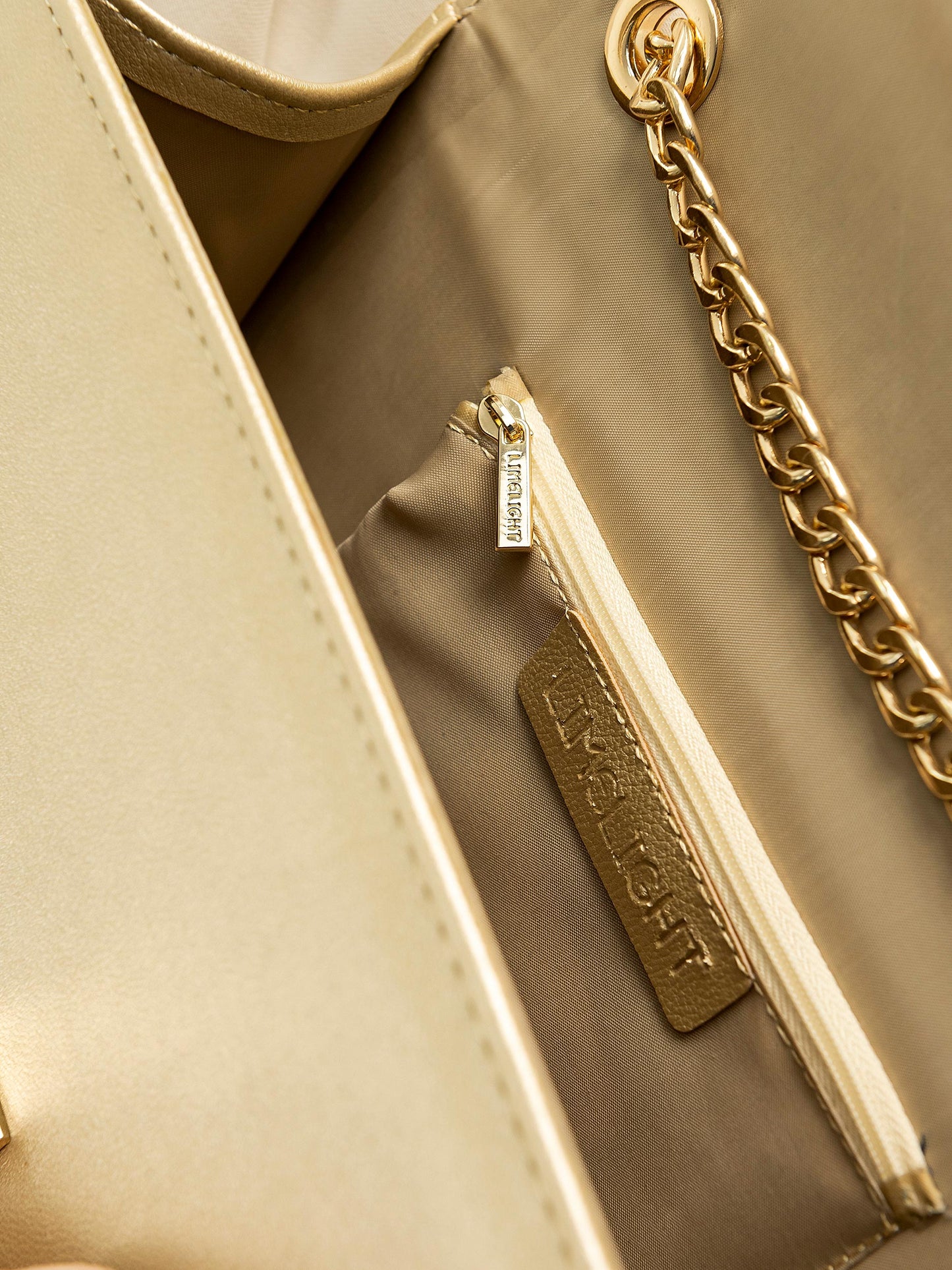 Gold Textured Handbag
