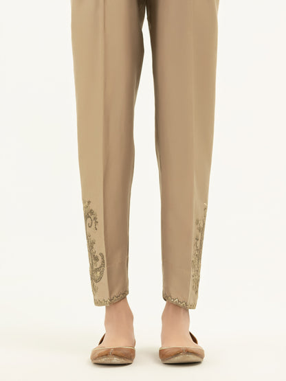 Satin Trousers- Embroidered (Pret)